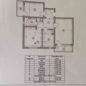 apartament 3 camerecadastru tomis nord