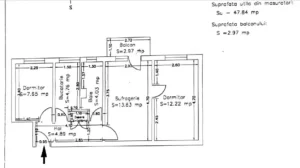 plan cadastru apartament 3 camere constanta km 4-5