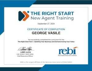 Diplomă TRS® emisă de REBI și NAR